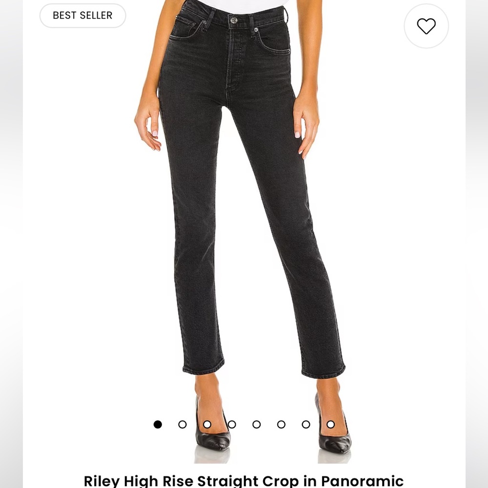 AGOLDE Riley High Rise Straight Crop